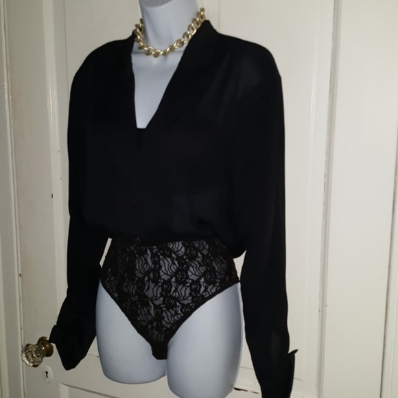 Blouse & Lace Bodysuit - Picture 3 of 5